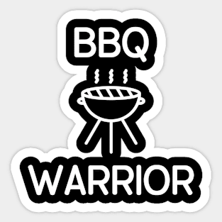 Barbeque Warrior Funny Aesthetic Sticker